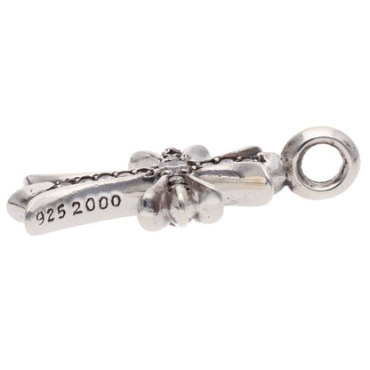 Chrome Hearts Tiny Fat Cross Pave Diamond Necklace