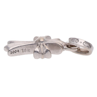 Chrome Hearts 18KWG Baby Fat Cross PAVE Emerald Multi
