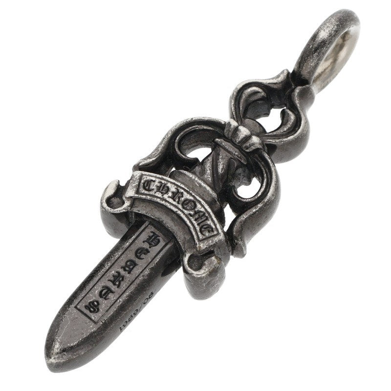 Chrome Hearts DOUBLE DAGGER Black Rhodium Dagger Pendant