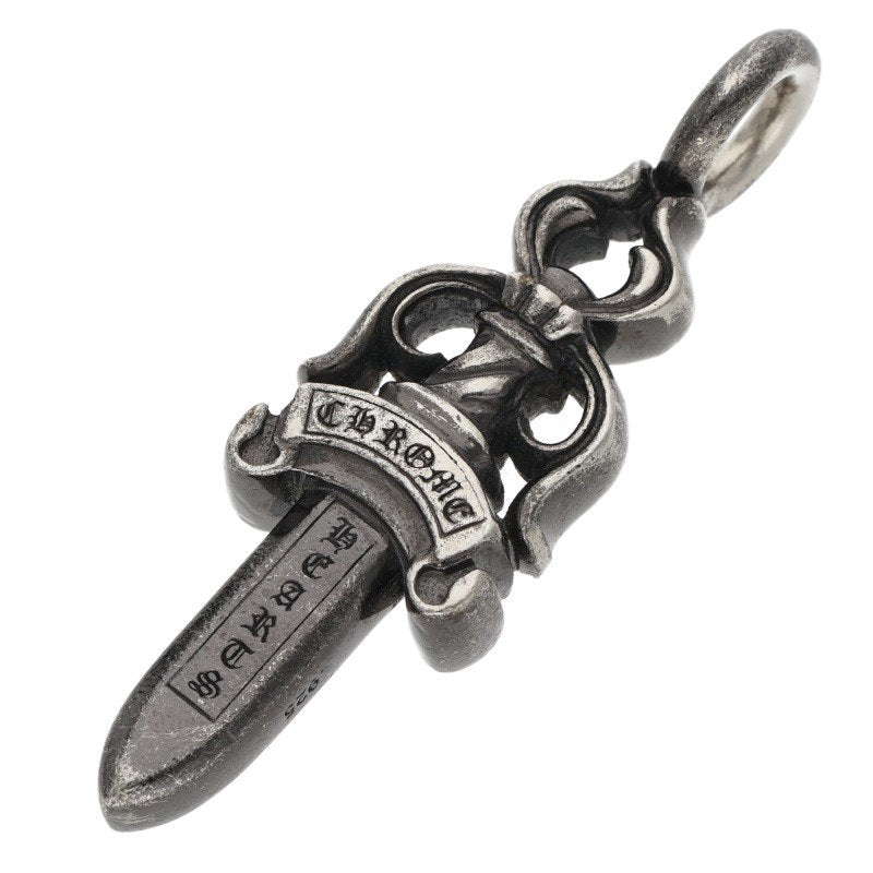 Chrome Hearts DOUBLE DAGGER Black Rhodium Dagger Pendant