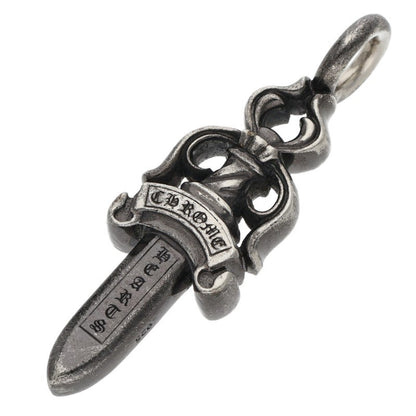 Chrome Hearts DOUBLE DAGGER Black Rhodium Dagger Pendant