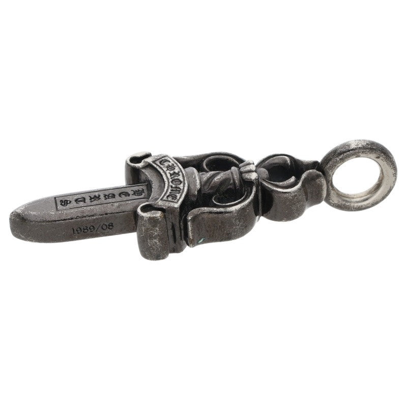 Chrome Hearts DOUBLE DAGGER Black Rhodium Dagger Pendant