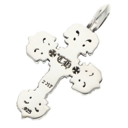 Chrome Hearts Tiny Filigree Pave Diamond Silver Charm