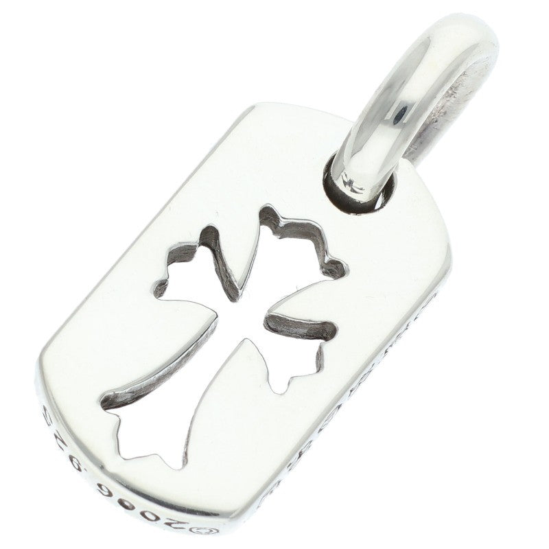 Chrome Hearts DT TNY CO CRS Cutout Cross Dog Tag Charm