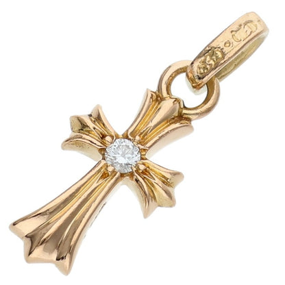 Chrome Hearts 22K CRS BBYFAT DMND Gold Charm Pendant