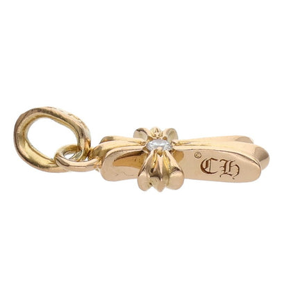 Chrome Hearts 22K CRS BBYFAT DMND Gold Charm Pendant