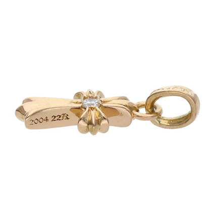 Chrome Hearts 22K CRS BBYFAT DMND Gold Charm Pendant