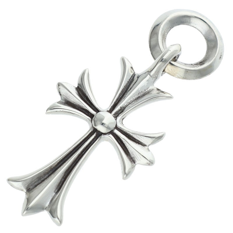 Chrome Hearts Tiny CH Cross Necklace Charm Silver