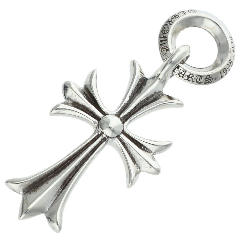 Chrome Hearts Tiny CH Cross Necklace Charm Silver