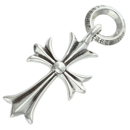Chrome Hearts Tiny CH Cross Necklace Charm Silver