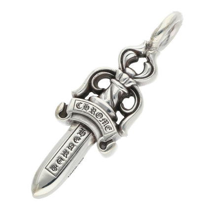 Chrome Hearts Double Dagger Pendant Silver Necklace