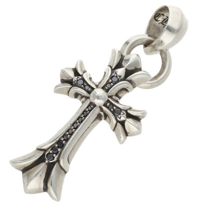 Chrome Hearts Small Double CH Cross Pave Diamond Pendant