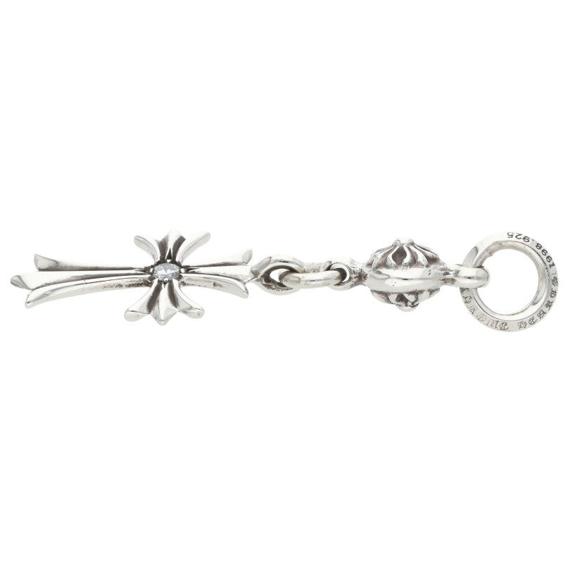 Chrome Hearts 1 Ball Tiny CH Cross Diamond Charm