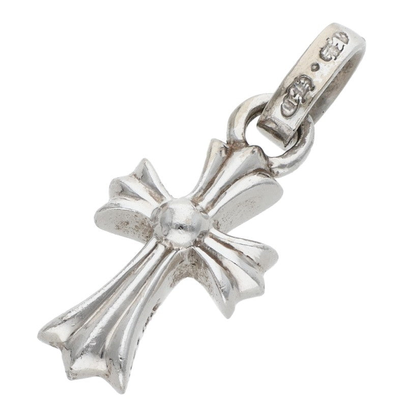Chrome Hearts 18KWG Babyfat Pave Diamond Charm
