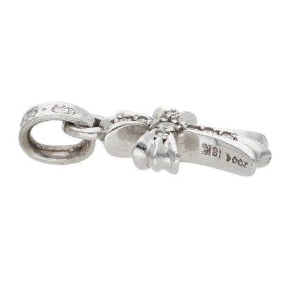 Chrome Hearts 18KWG Babyfat Pave Diamond Charm