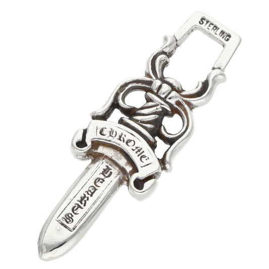Chrome Hearts #10 Dagger Silver Pendant Necklace