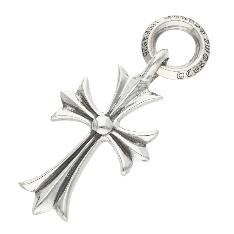 Chrome Hearts Tiny CH Cross Necklace Charm Silver