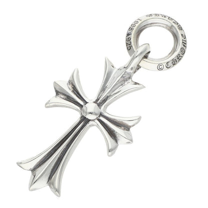 Chrome Hearts Tiny CH Cross Necklace Charm Silver