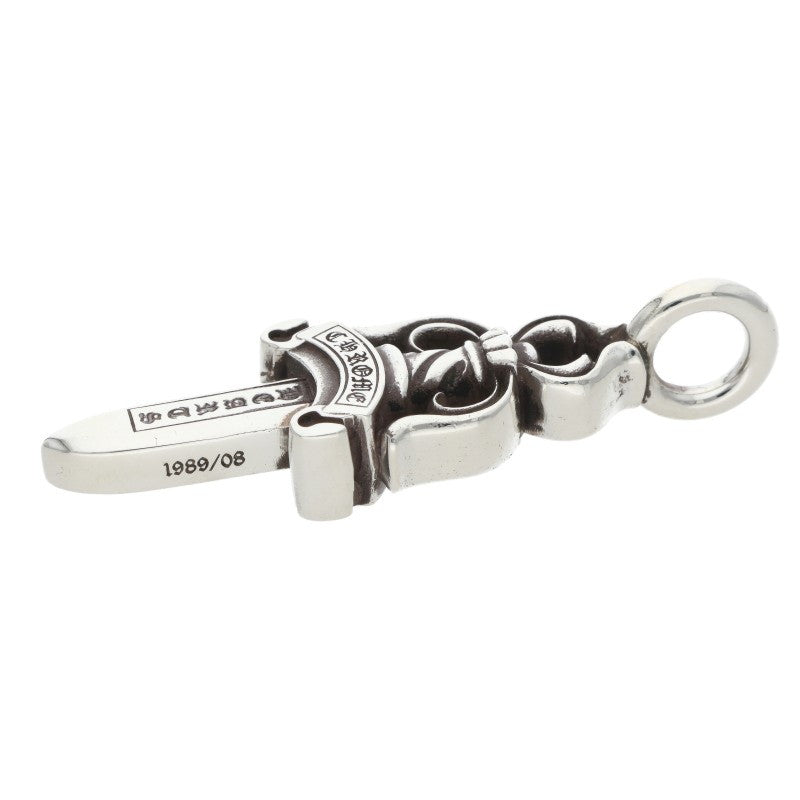 Chrome Hearts Double Dagger Pendant Silver Necklace