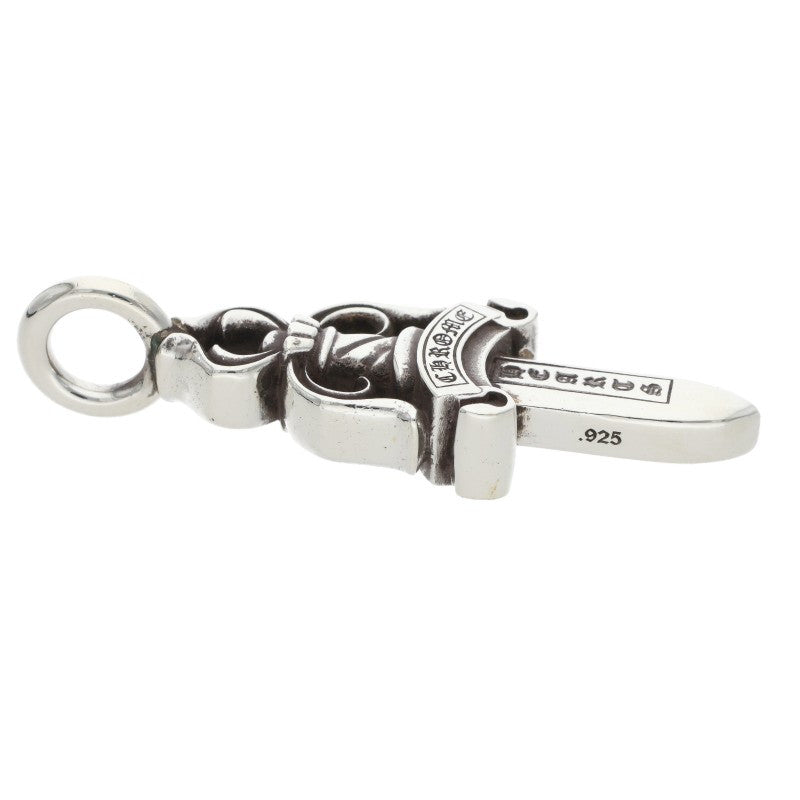 Chrome Hearts Double Dagger Pendant Silver Necklace