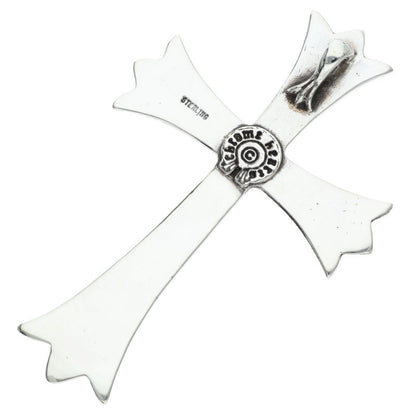 Chrome Hearts Large CH Cross Silver Necklace Pendant