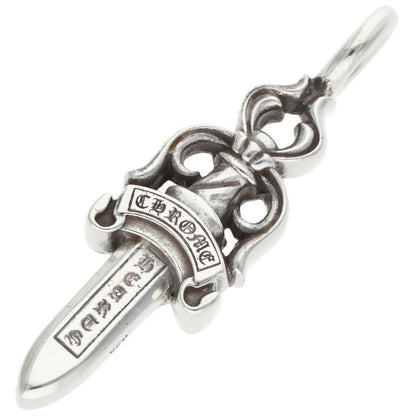 Chrome Hearts Double Dagger Pendant Silver Necklace