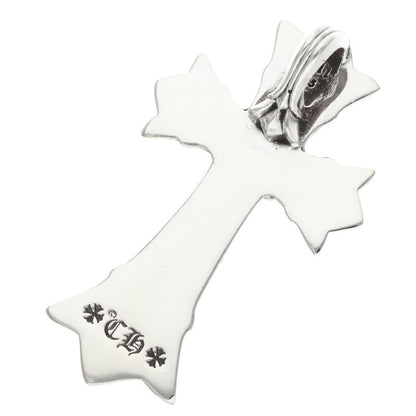 Chrome Hearts DBL CH CRS SML P D Pave Diamond Pendant