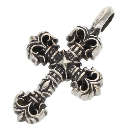 Chrome Hearts Tiny Filigree Charm Silver Necklace