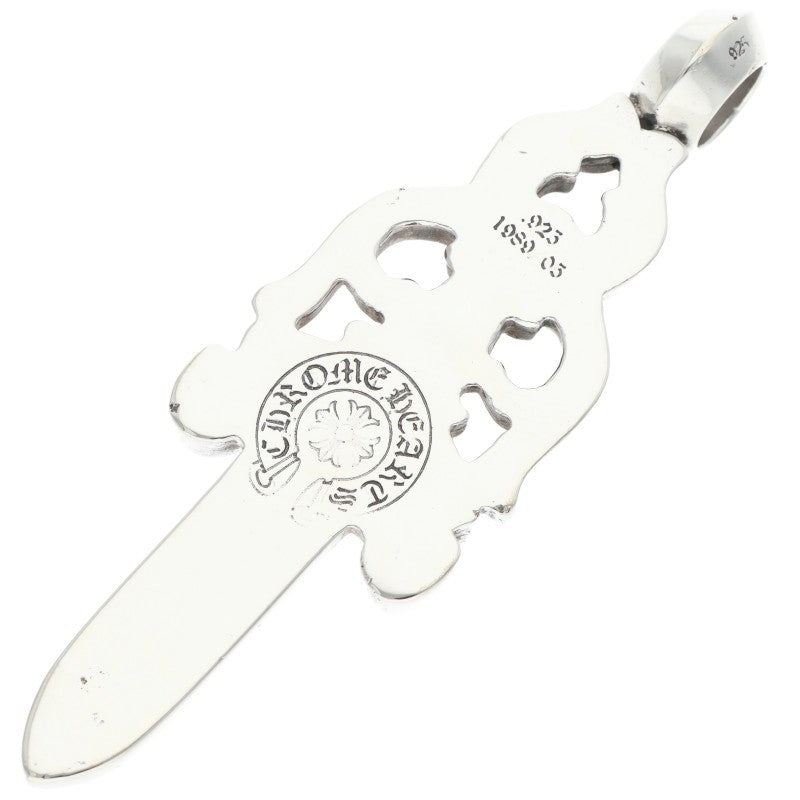 Chrome Hearts LARGE DAGGER Silver Necklace Top