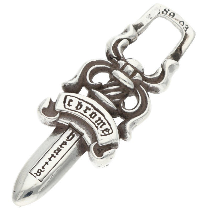 Chrome Hearts #5 Dagger Charm Silver Necklace Pendant
