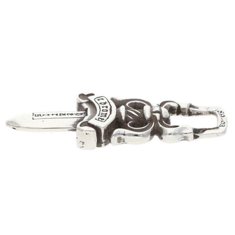 Chrome Hearts #5 Dagger Charm Silver Necklace Pendant