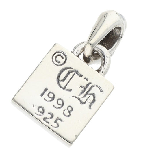 Chrome Hearts FRAMED CH PLUS 1-Diamond Silver Charm Necklace