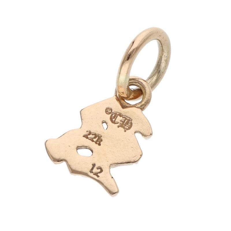 Chrome Hearts 22K Gold R Initial Alphabet Stack Charm