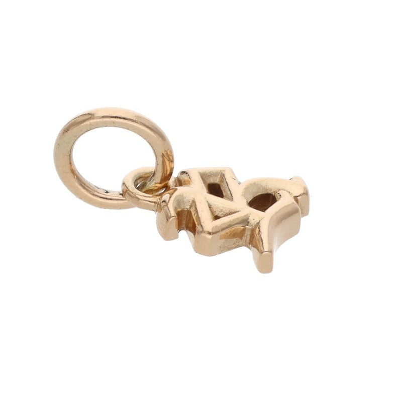 Chrome Hearts 22K Gold R Initial Alphabet Stack Charm