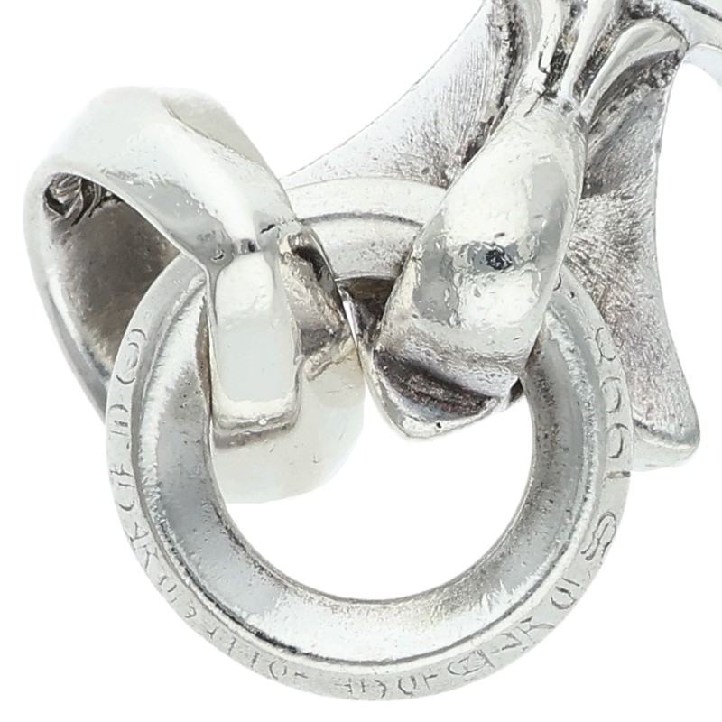 Chrome Hearts Small CH Cross W Bale Sterling Necklace Top