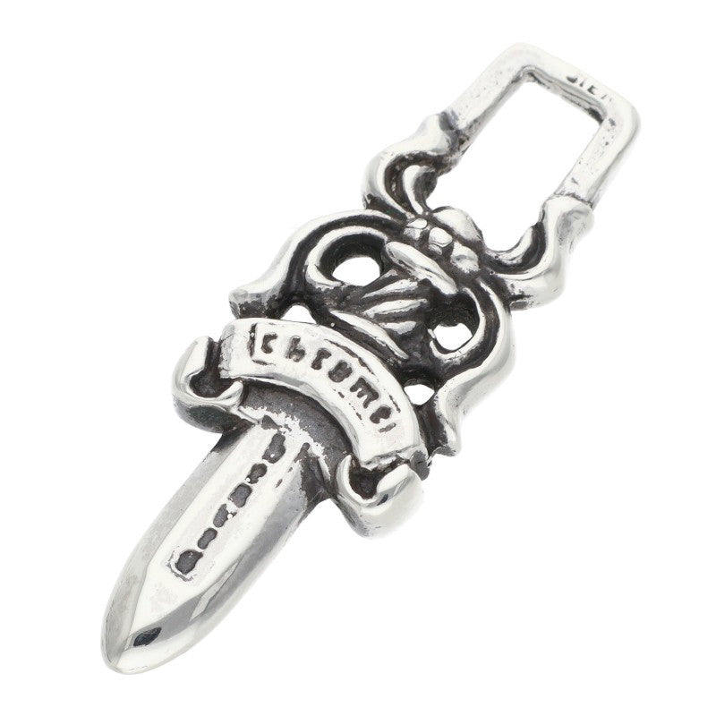 Chrome Hearts #5 Dagger ZIP1 Charm Old Silver
