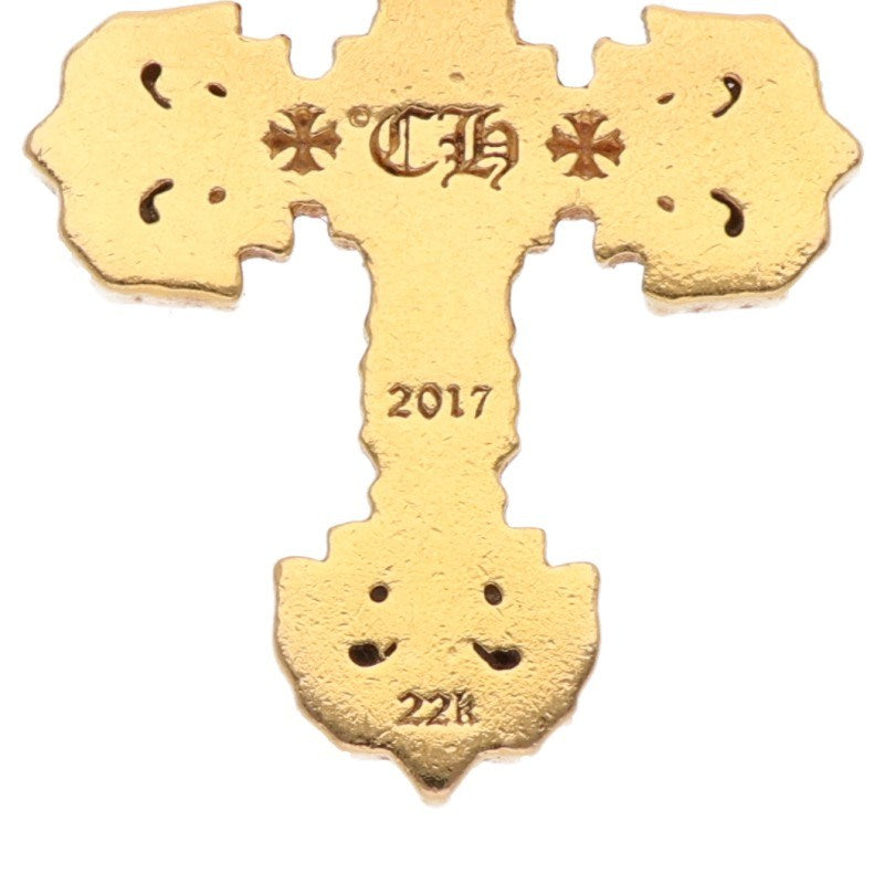 Chrome Hearts 22K Tiny Filigree Pave Diamond Charm
