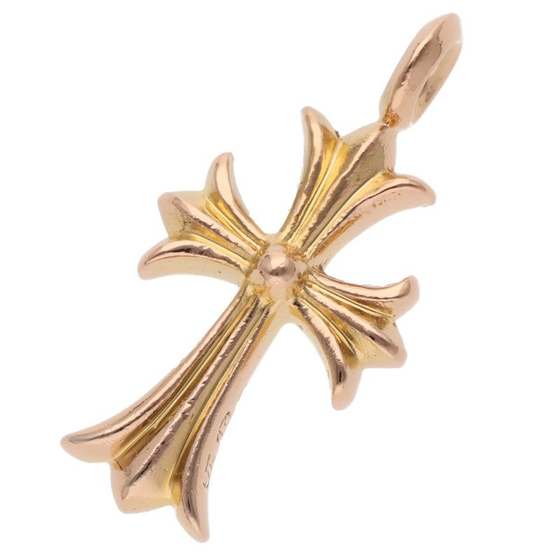 Chrome Hearts 22K Pave Diamond Tiny Fat Cross Pendant