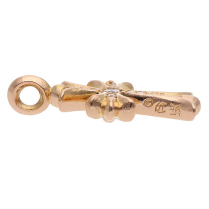 Chrome Hearts 22K Pave Diamond Tiny Fat Cross Pendant