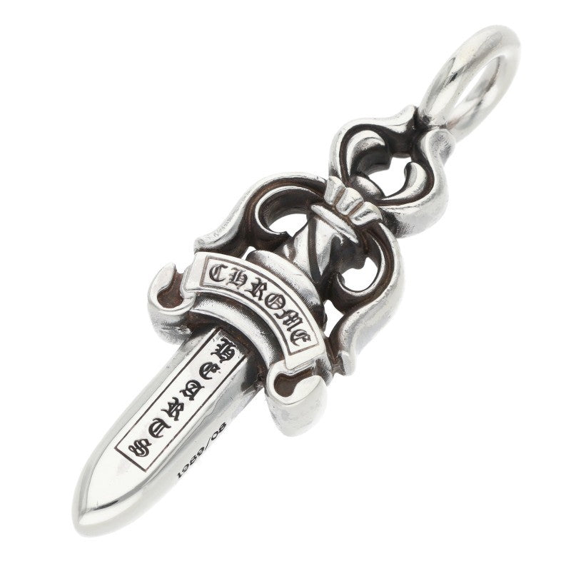 Chrome Hearts Double Dagger Silver Necklace