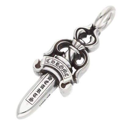 Chrome Hearts Double Dagger Silver Necklace