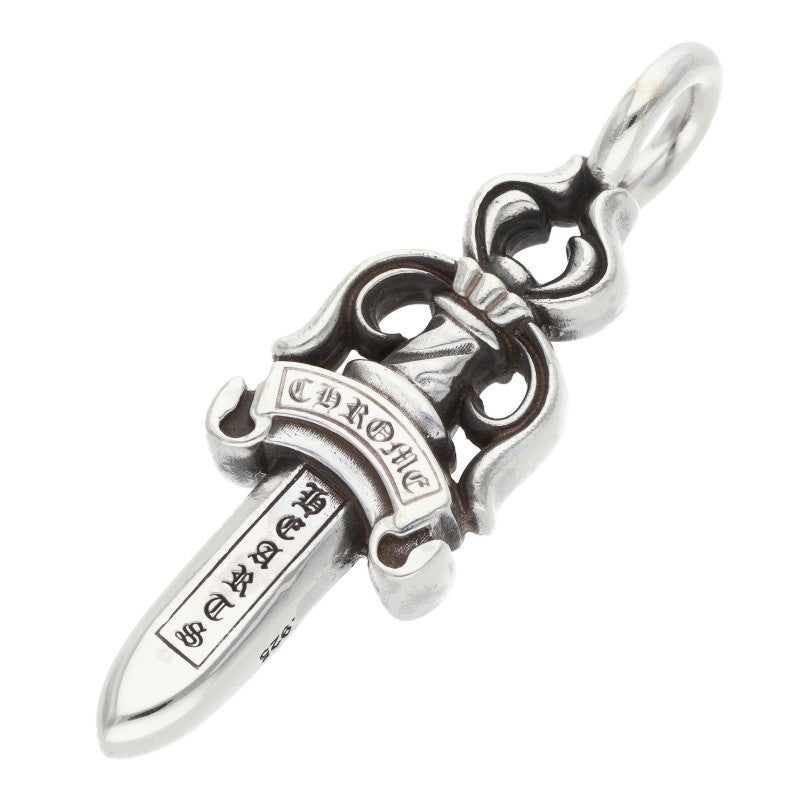 Chrome Hearts Double Dagger Silver Necklace
