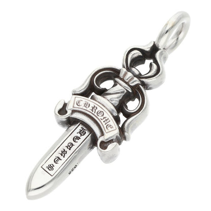 Chrome Hearts Double Dagger Silver Necklace
