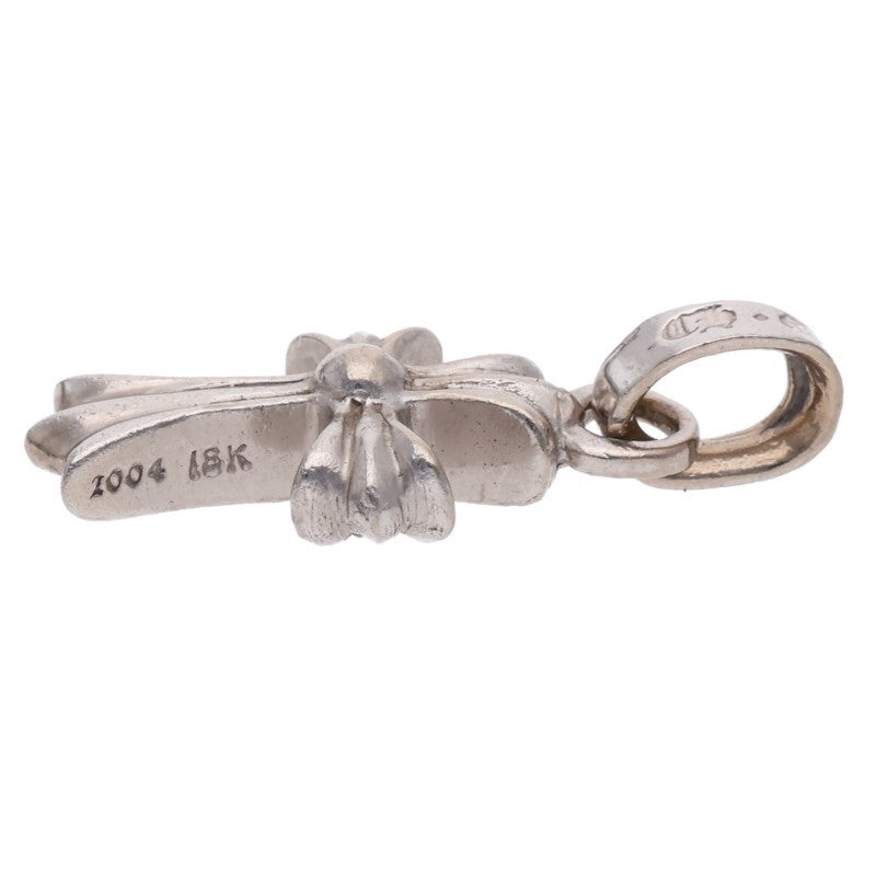 Chrome Hearts 18KWG Baby Fat Pave Sapphire Charm