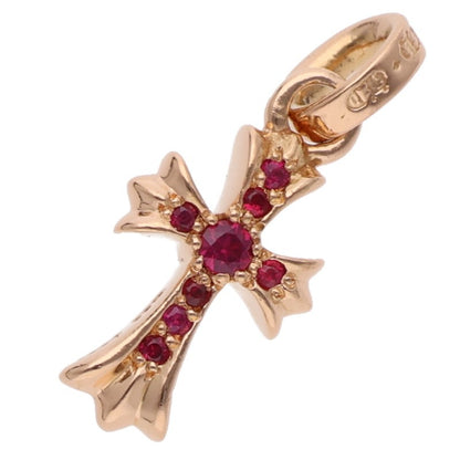 Chrome Hearts 22K Babyfat Pave Ruby Necklace Charm