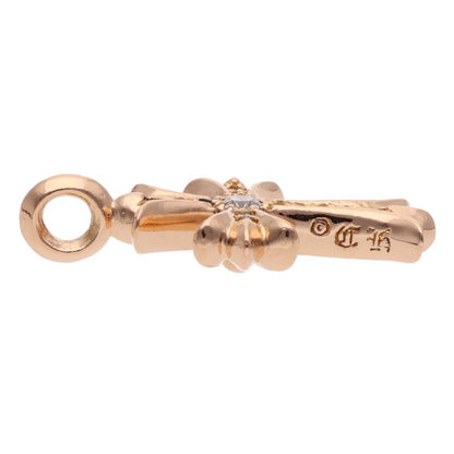 Chrome Hearts 22K Pave Diamond Tiny Fat Cross Pendant