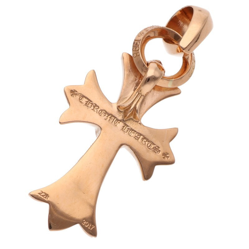 Chrome Hearts 22K PAVE Diamond Small CH Cross Heart Pendant