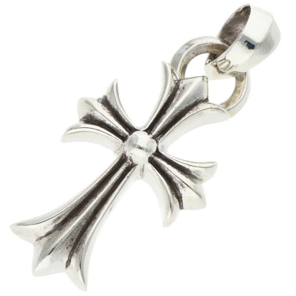Chrome Hearts Small CH Cross W Bale Sterling Necklace Top
