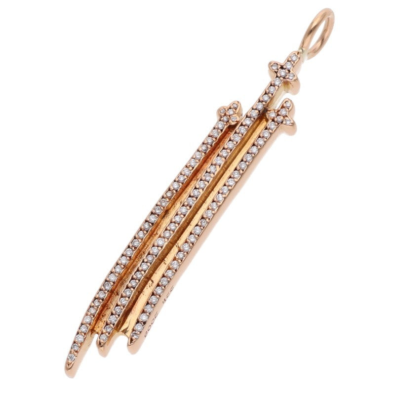 Chrome Hearts 22K RS3 Cross Pave Diamond Charm
