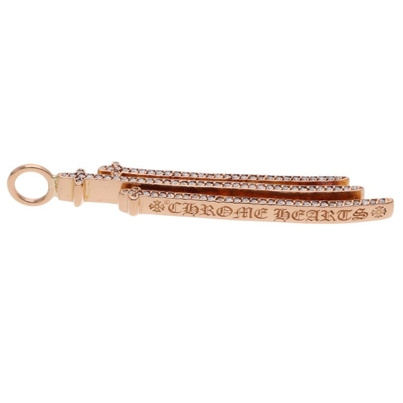 Chrome Hearts 22K RS3 Cross Pave Diamond Charm